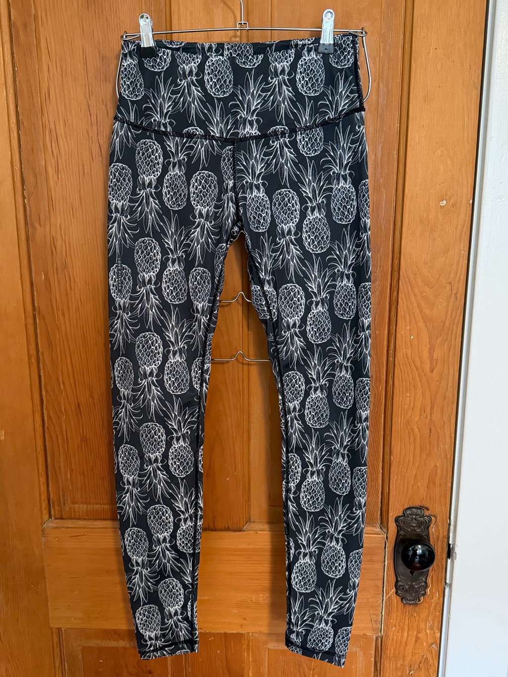 Love Fitness Black And White Pineapple Leggings M — image 3 of 6